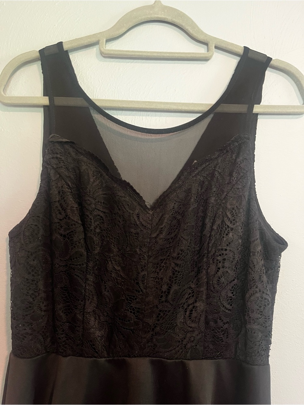 Francesca's Collections Black Lace Bodice Skater Dress - Picture 2 of 5